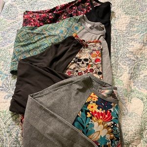 4 Lularoe XL Randy baseball tee bundle
